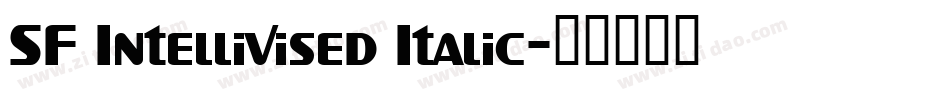SF Intellivised Italic字体转换